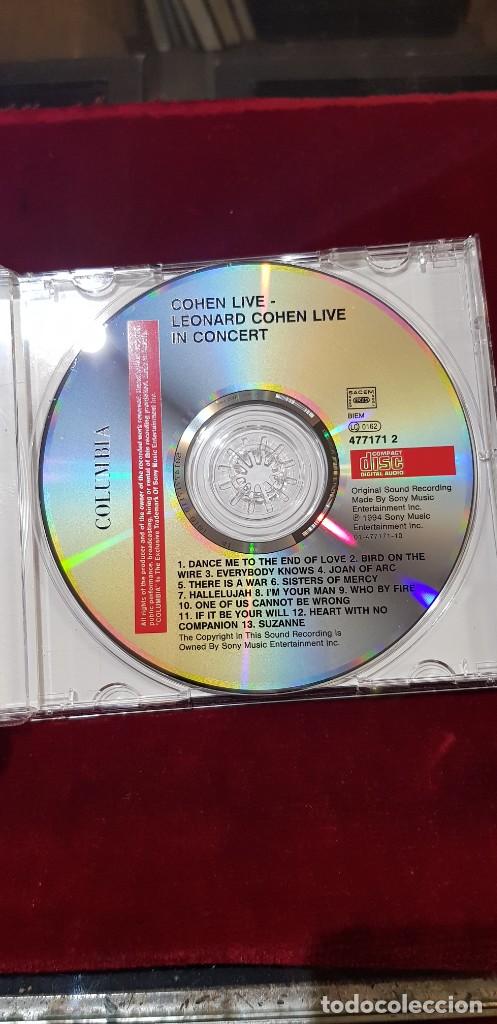 CDs de m&uacute;sica: CD Leonard Cohen Cohen live - Foto 2
