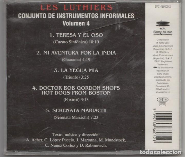 CDs de m&uacute;sica: CD LES LUTHIERS - VOL 4 - Foto 2