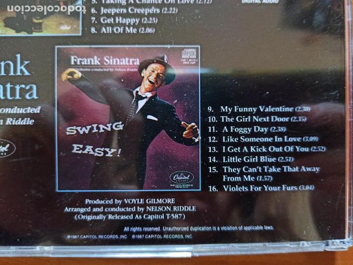 CDs de m&uacute;sica: CD FRANK SINATRA - SWING EASY (EC) - Foto 3