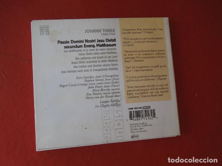 CDs de m&uacute;sica: JOHAN THEILE . PASSION SELON SAINT MATTHIEU - CD CON LIBRETO - Foto 2