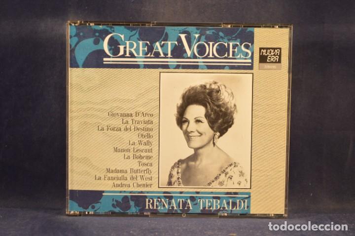CDs de m&uacute;sica: RENATA TEBALDI - GREAT VOICES - 2 CD - Foto 1