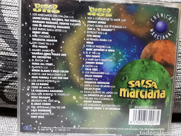 CDs de m&uacute;sica: CRONICAS MARCIANAS - SALSA MARCIANA - Foto 2