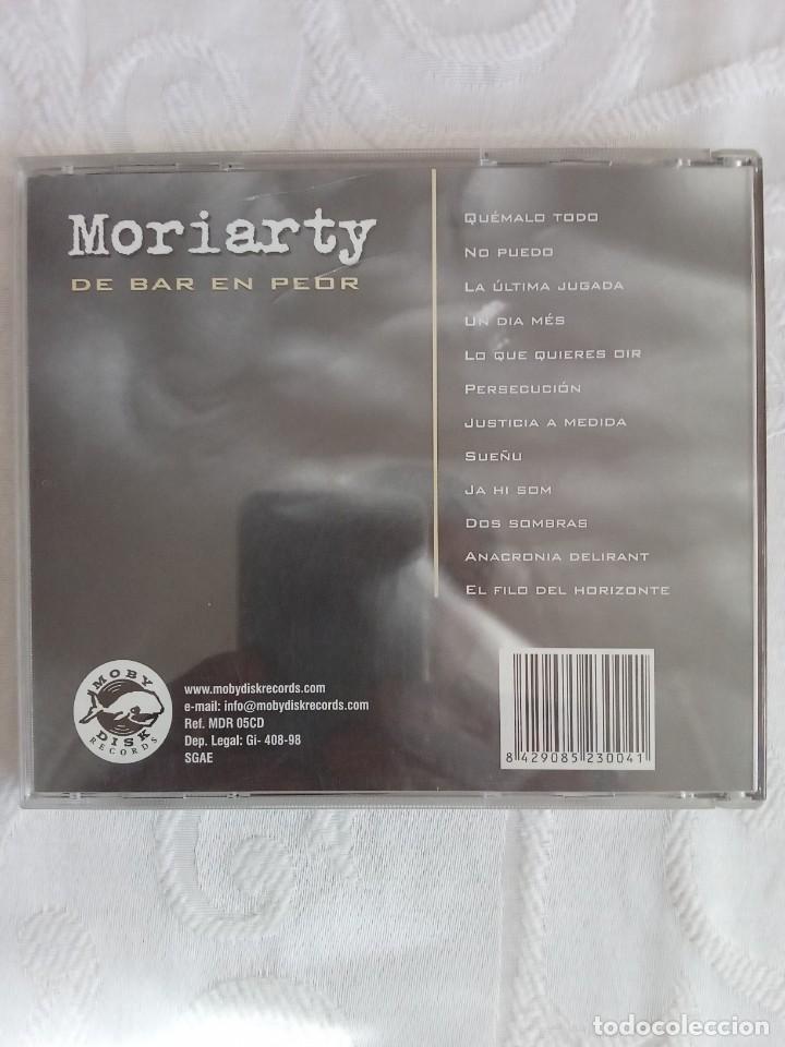 CDs de m&uacute;sica: MORIARTY - De Bar en Peor - Foto 2