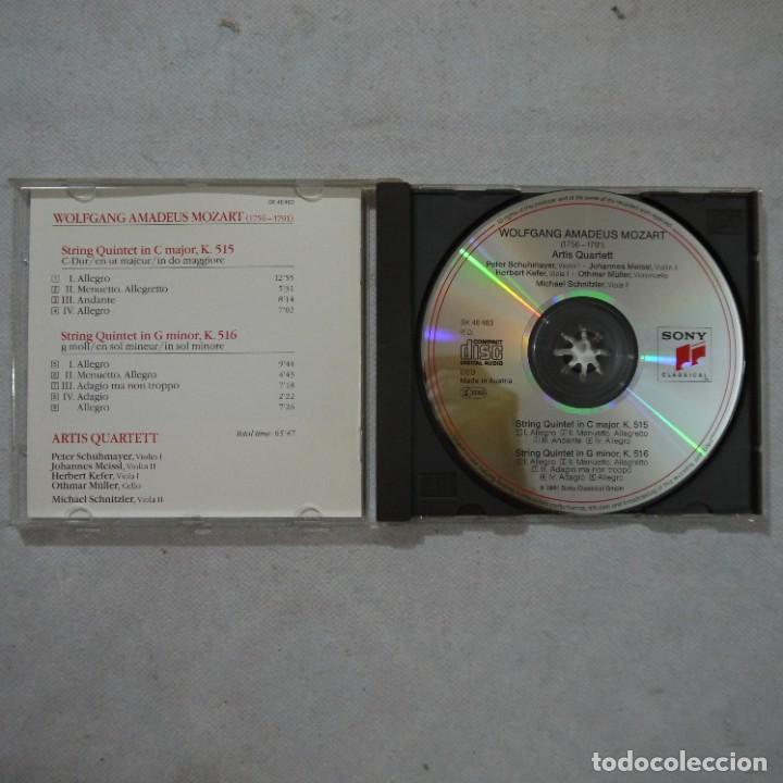 CDs de m&uacute;sica: W. A. MOZART, ARTIS QUARTETT / MICHAEL SCHNITZLER - STRING QUINTETS - CD - Foto 2