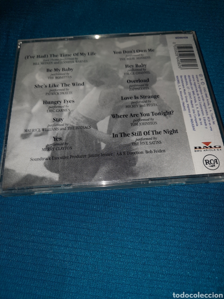 CDs de m&uacute;sica: CD DIRTY DANCING. PATRICK SWAYZE , JENNIFER WARNES - Foto 2
