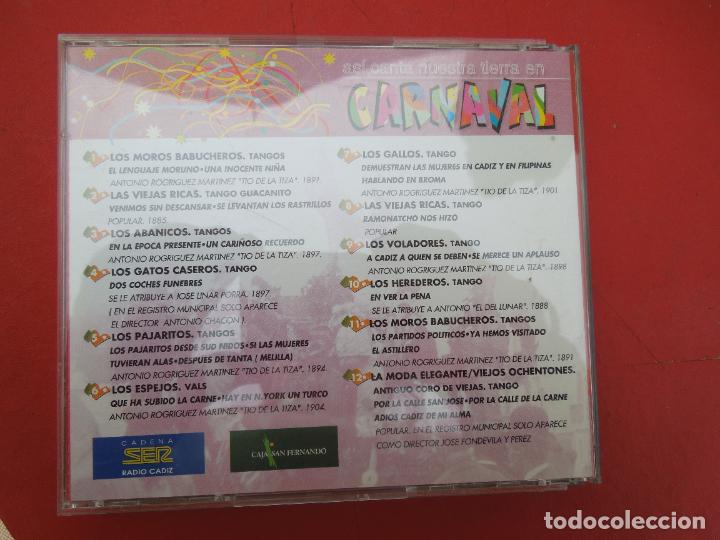 CDs de m&uacute;sica: CARNAVAL DE CADIZ . - LAS COPLAS DE FIN DE SIGLO - CD - Foto 2