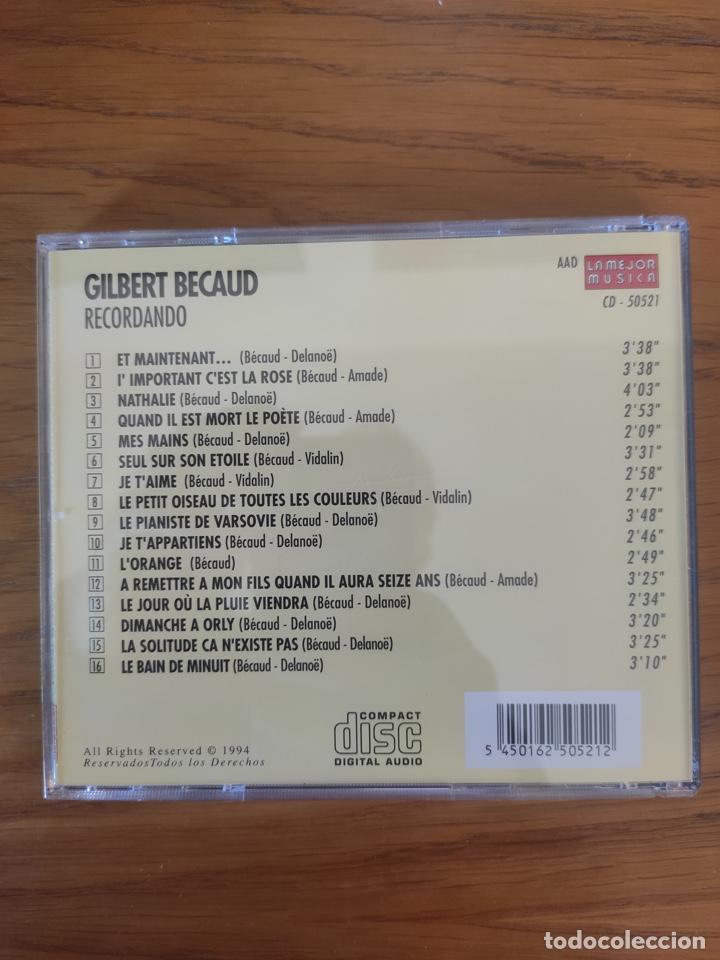 CDs de m&uacute;sica: Becaud CD Recordando - Foto 2