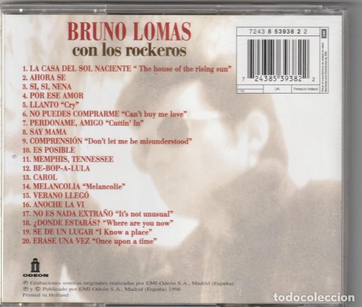 CDs de m&uacute;sica: Bruno Lomas con Los Rockeros &ndash; Los EPs Originales (CD ODEON 1996) - Foto 2