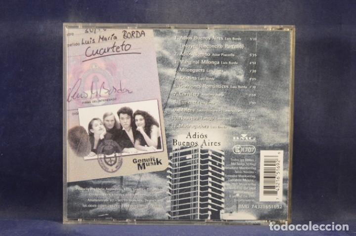 CDs de m&uacute;sica: LUIS BORDA CUARTETO - ADIOS BUENOS AIRES - CD - Foto 2