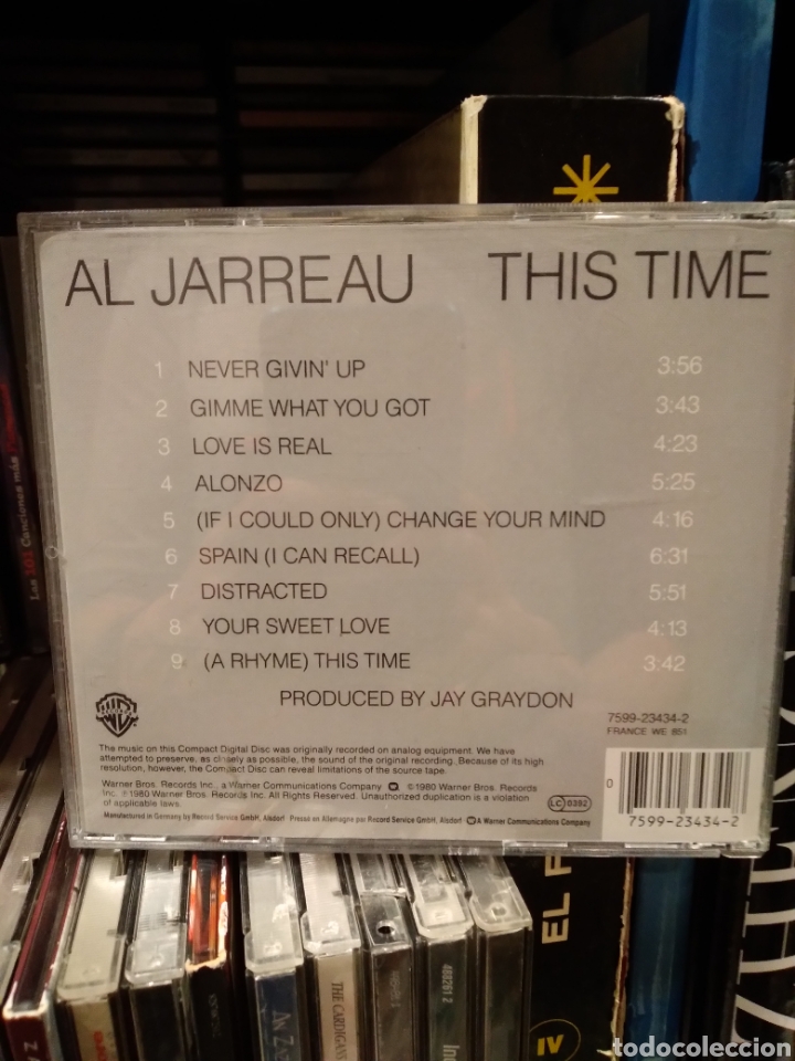 CDs de m&uacute;sica: AL JARREAU - THIS TIME - EU.87 - Foto 2