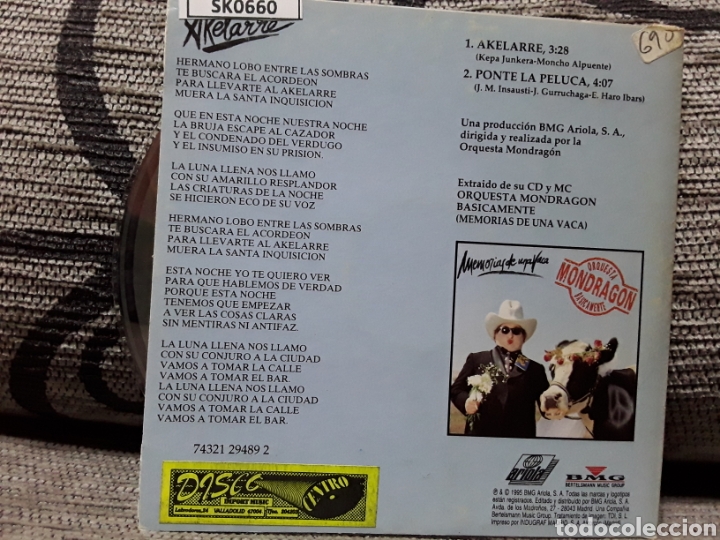 CDs de m&uacute;sica: Orquesta Mondrag&oacute;n &lrm;&ndash; Akelarre - Foto 2