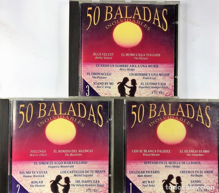 CDs de m&uacute;sica: Various &ndash; 50 Baladas Inolvidables - 3 x CD, Compilation - Foto 1