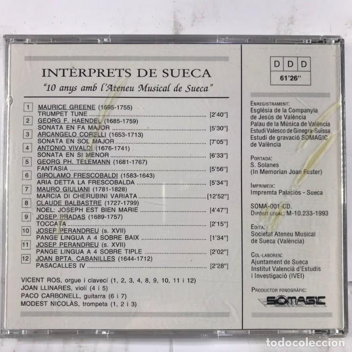 CDs de m&uacute;sica: INTERPRETS DE SUECA - MEMORIAN JOAN FUSTER - CD - Foto 2