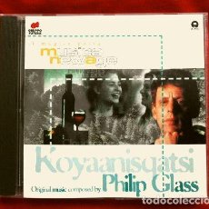 CDs de Música: PHILIP GLASS (CD 1983) KOYAANISQATSI - MUSICA NEW AGE - AMBIENT MUSIC - MÚSICA RELAJANTE - NEW AGE. Lote 335135958
