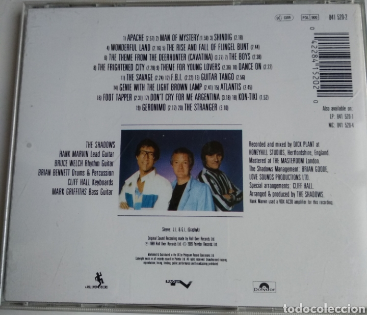 CDs de m&uacute;sica: *THE SHADOWS, EU, POLYGRAM, 1989 CDM.2 - Foto 2