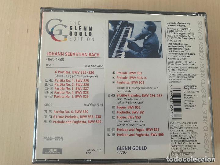 CDs de m&uacute;sica: Glen Gould, Partitas, SONY, 2 CD. - Foto 2