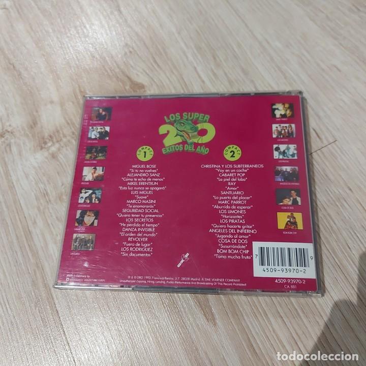 CDs de m&uacute;sica: DOBLE CD LOS SUPER 20 EXITOS DEL A&Ntilde;O 1993 **SEMINUEVO** - Foto 2