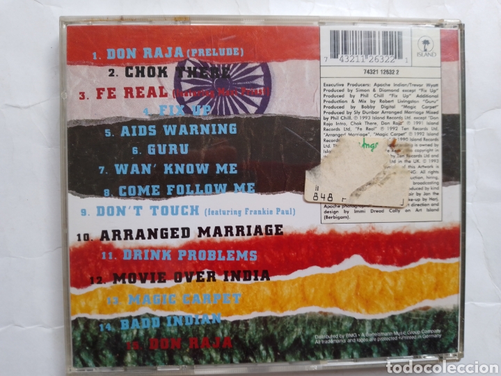 CDs de m&uacute;sica: apache indian - don raja - no reservations -CAJA + LIBRETO - SIN CD - Foto 2
