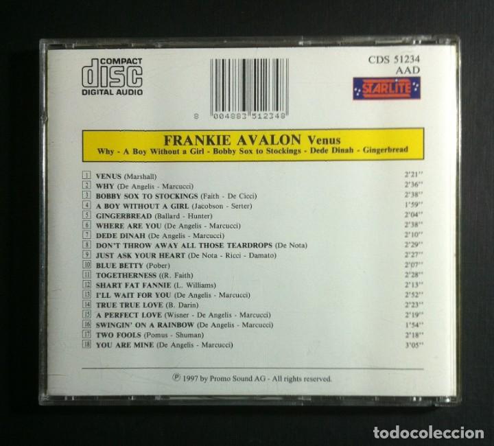 CDs de m&uacute;sica: FRANKIE AVALON - Venus - CD - STARLITE - Foto 2