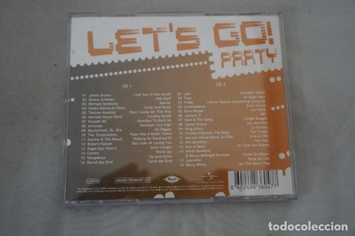 CDs de m&uacute;sica: CD-/ LET&acute;S GO PARTY / DOBLE CD - Foto 4
