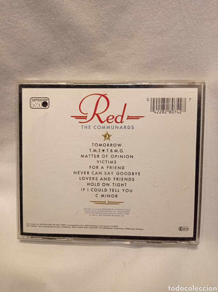 CDs de m&uacute;sica: CD THE COMMUNARDS RED GERMANY MUY BUEN ESTADO - Foto 2