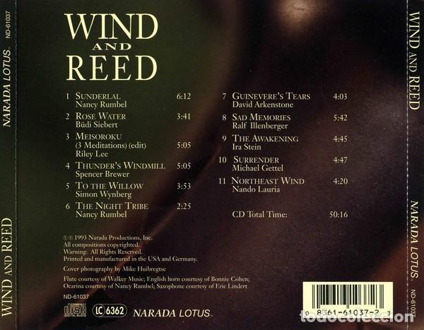 CDs de m&uacute;sica: Narada Artists - Wind And Reed - CD - Foto 2