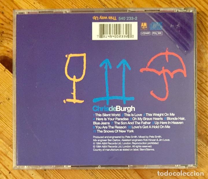 CDs de m&uacute;sica: CHRIS DE BURG : THIS WAY UP [A&M - EEC 1994] CD - Foto 2