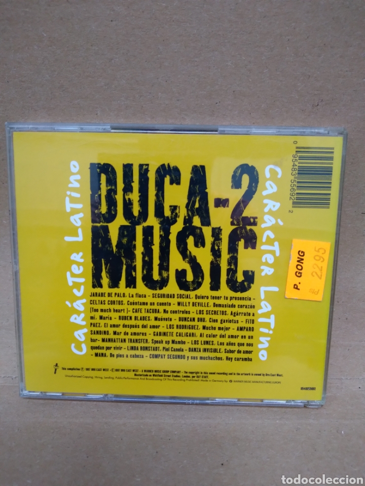 CDs de m&uacute;sica: CARACTER LATINO - VARIOS - EU.97 - Foto 2