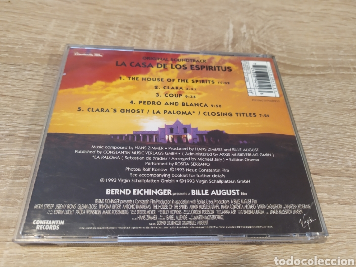 CDs de m&uacute;sica: BANDA SONORA LA CASA DE LOS ESP&Iacute;RITUS. B. S. O. - Foto 2
