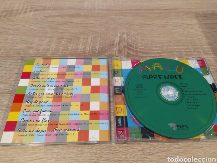CDs de m&uacute;sica: MAL&Uacute; APRENDIZ. PEPS RECORDS 1998. - Foto 3