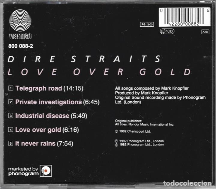 CDs de m&uacute;sica: DIRE STRAITS &uml;LOVE OVER GOLD&uml; (CD) - Foto 2