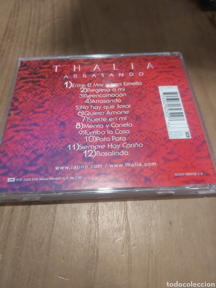 CDs de m&uacute;sica: CD ARRASANDO THALIA 2000 BUENO ESTADO - Foto 2