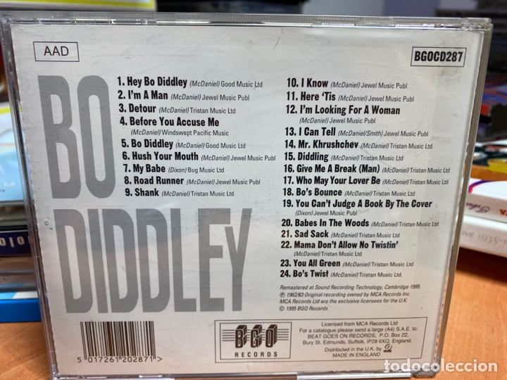 CDs de m&uacute;sica: Bo Diddley - Hey! Bo Diddley / Bo Diddley (CD, Comp) - Foto 2