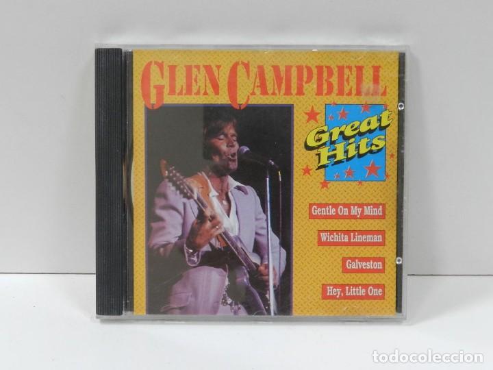 CDs de m&uacute;sica: DISCO CD. Glen Campbell &ndash; Great Hits. COMPACT DISC. - Foto 1