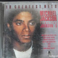 CDs de Música: MICHAEL JACKSON / PLUS THE JACKSON 5 . 18 ÉXITOS. Lote 339092093