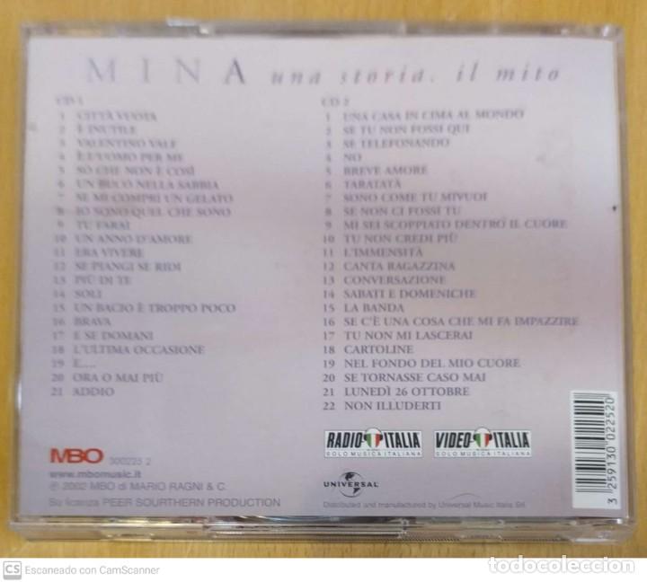 CDs de m&uacute;sica: MINA (UNA STORIA. IL MITO) 2 CDs 2002 - Foto 2