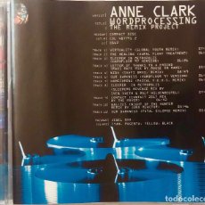 CDs de Música: ANNE CLARK WORDPROCESSING, THE REMIX PROJECT. CD COLUMBIA ALEMANIA. Lote 339539473