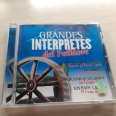 CDs de Música: CD. GRANDES INTÉRPRETES DEL FOLKLORE. LOS CUATRO CUARTOS. LOS PERLAS. LOS HUASOS QUINCHEROS...