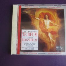 CDs de Música: CHARPENTIER - TE DEUM + BACH - MAGNIFICAT - PAUL KUENTZ - CD PIERRE VERANY 1995 - BARROCO. Lote 339913523
