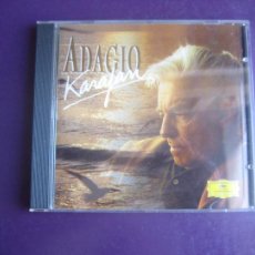 CDs de Música: ADAGIO - KARAJAN + FILARMONICA BERLIN - CD DEUTSCHE GRAMMOPHON 1995 - PACHELBEL - MASSENET - BACH ET. Lote 339914093