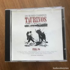 CDs de Música: VV.AA. - LOS MEJORES PASODOBLES TAURINOS - FERIA 96 - CD ALFA DELTA 1996 - ANTONIO MOLINA.... Lote 340152103