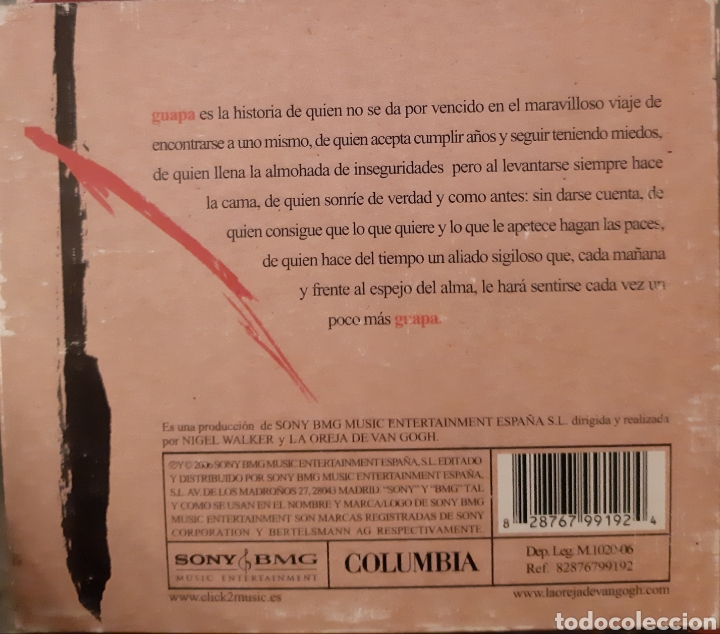 CDs de m&uacute;sica: *La Oreja De Van Gogh&nbsp;&ndash;&nbsp;Guapa - Foto 2