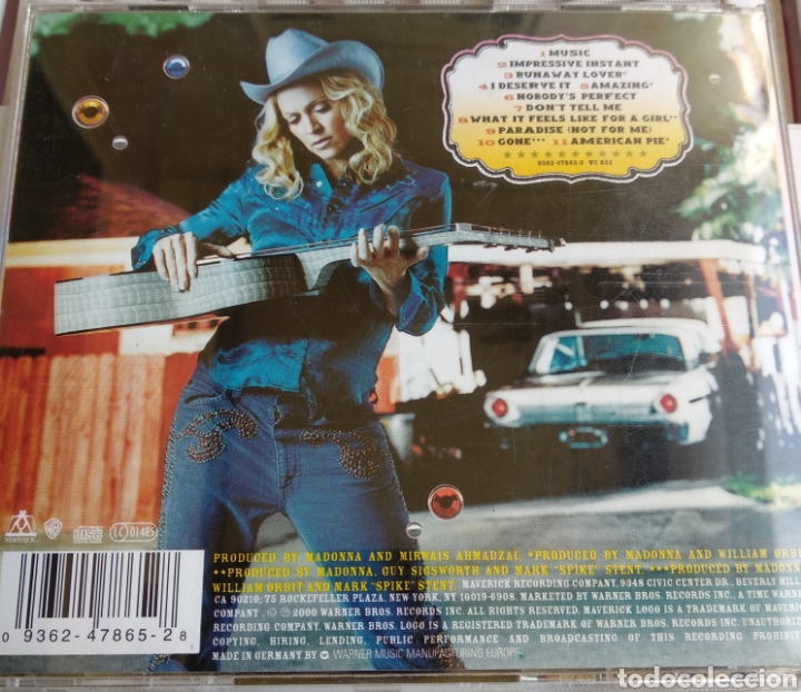 CDs de m&uacute;sica: *MADONNA, MUSIC, EU, MAVERICK, 2000 - Foto 2