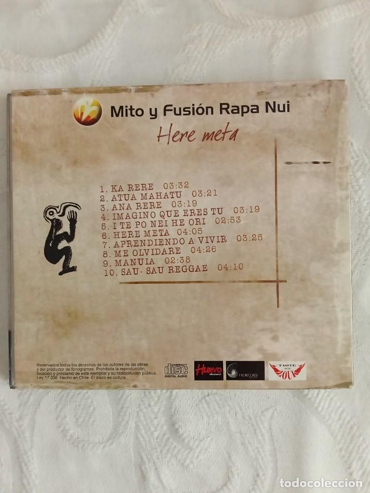 CDs de m&uacute;sica: MITO Y FUSI&Oacute;N RAPA NUI - Here meta - Foto 2