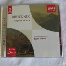 CDs de Música: BRUCKNER - SINFONÍAS 8 Y 9 (STAATSKAPELLE DRESDEN - EUGEN JOCHUM) (EMI, 2 CDS). Lote 340401223