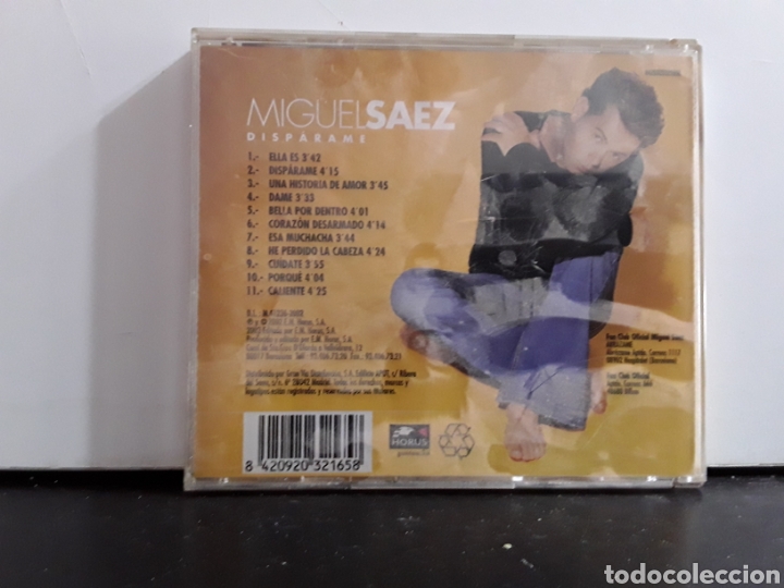 CDs de m&uacute;sica: Miguel Saez &lrm;&ndash; Disp&aacute;rame - Foto 2