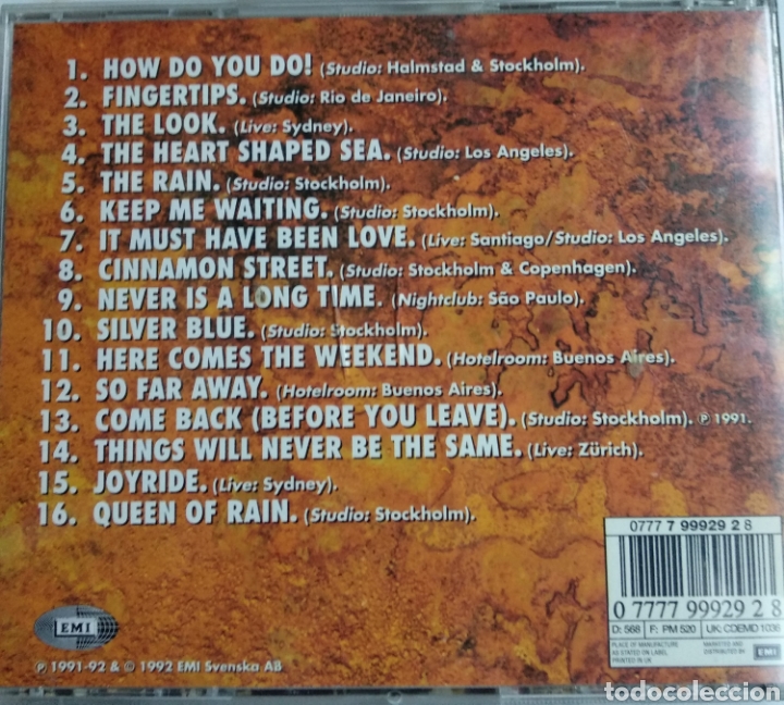 CDs de m&uacute;sica: *ROXETTE, TOURISM, US, EMI, 1992 CDM.2 - Foto 2
