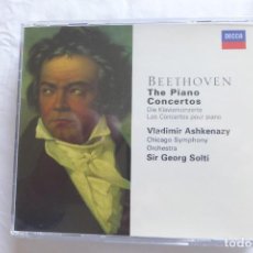 CDs de Música: BEETHOVEN - INTEGRAL DE LOS CONCIERTOS PARA PIANO (ASHKENAZY/SOLTI) DECCA, 3 CDS). Lote 340861698