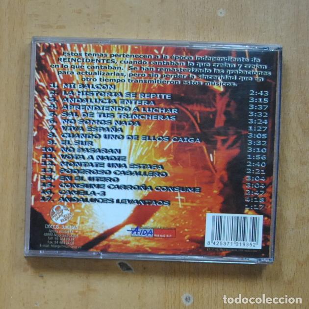 CDs de m&uacute;sica: REINCIDENTES - LOS AUTENTICOS - CD - Foto 2