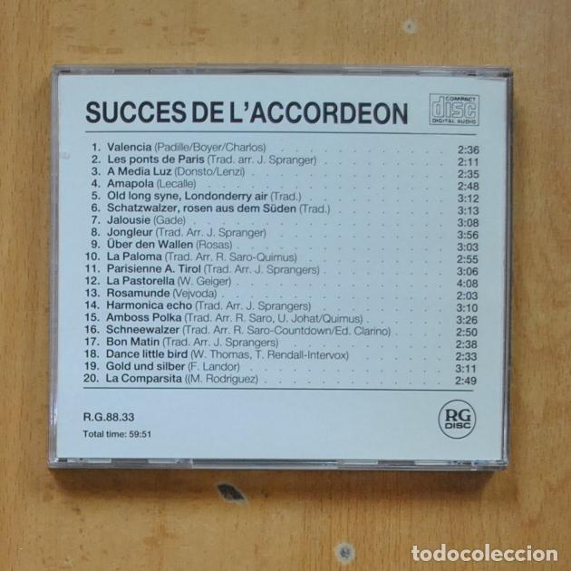 CDs de m&uacute;sica: VARIOS - SUCCES DE L ACCORDEON - CD - Foto 2